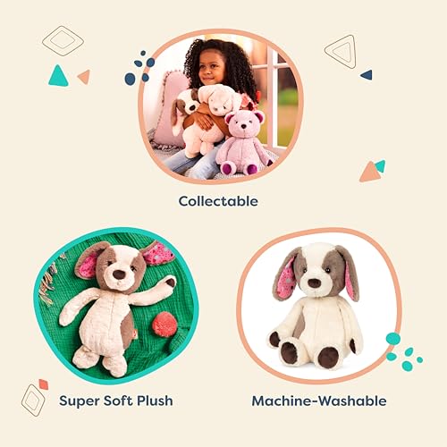 B. toys – 12-Inch Plush Dog – Huggable Dog Stuffed Animal Toy – Soft & Cuddly Plush Puppy – Washable – Babies, Toddlers, Kids – Happy Hues – Cupcake Pup – 0+ Months - Image 3