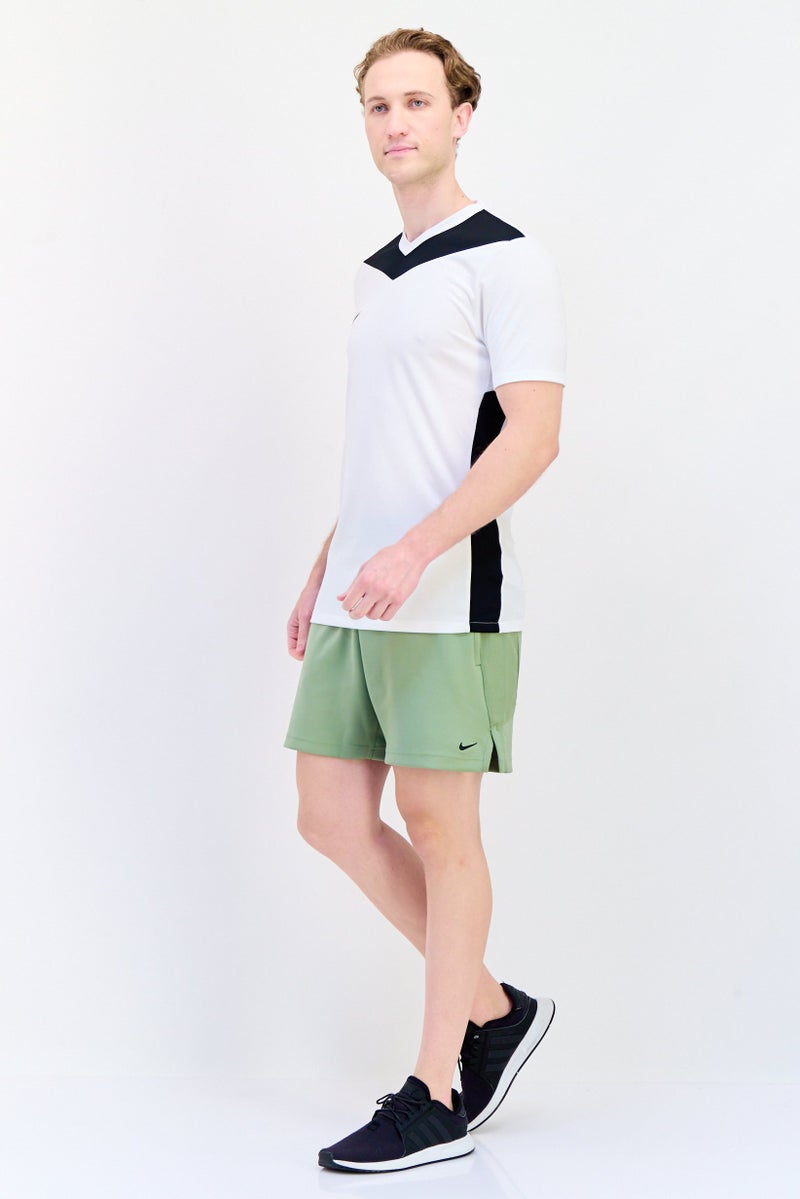 Nike Men Standard Fit Training Knit Shorts, Sage Green  - Image 4