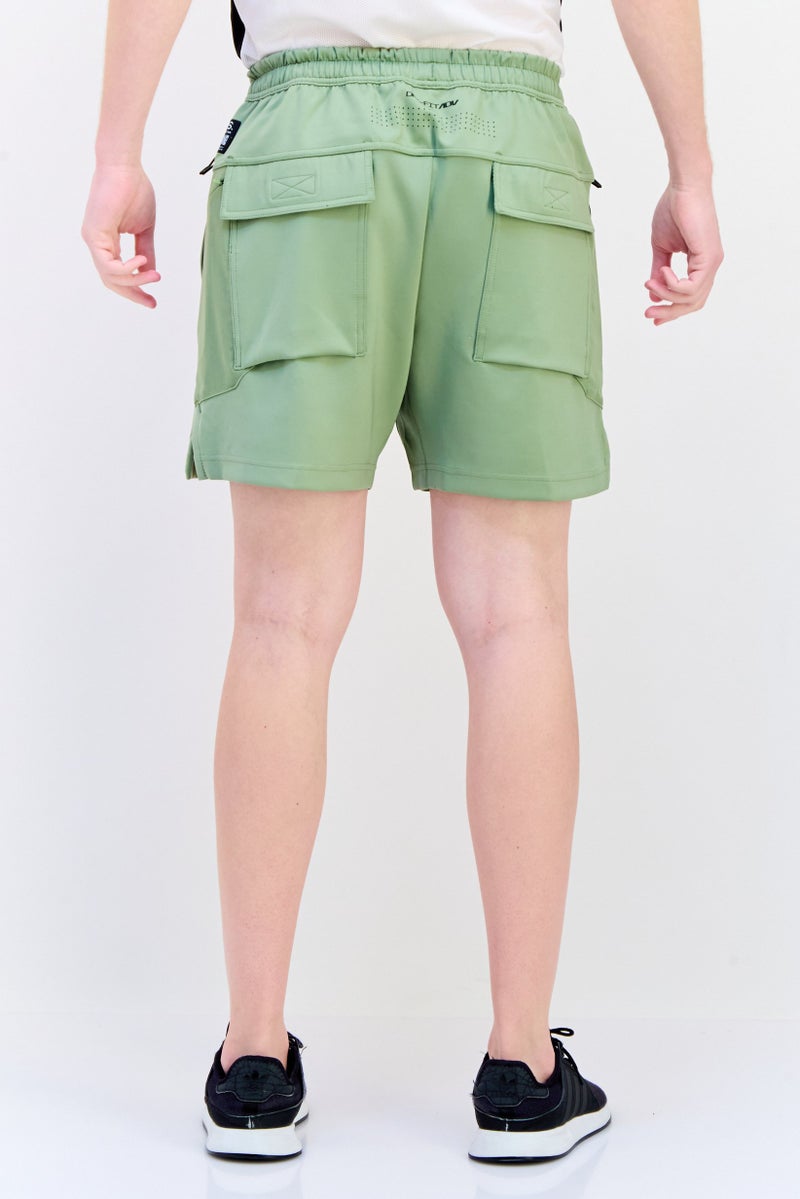 Nike Men Standard Fit Training Knit Shorts, Sage Green  - Image 3