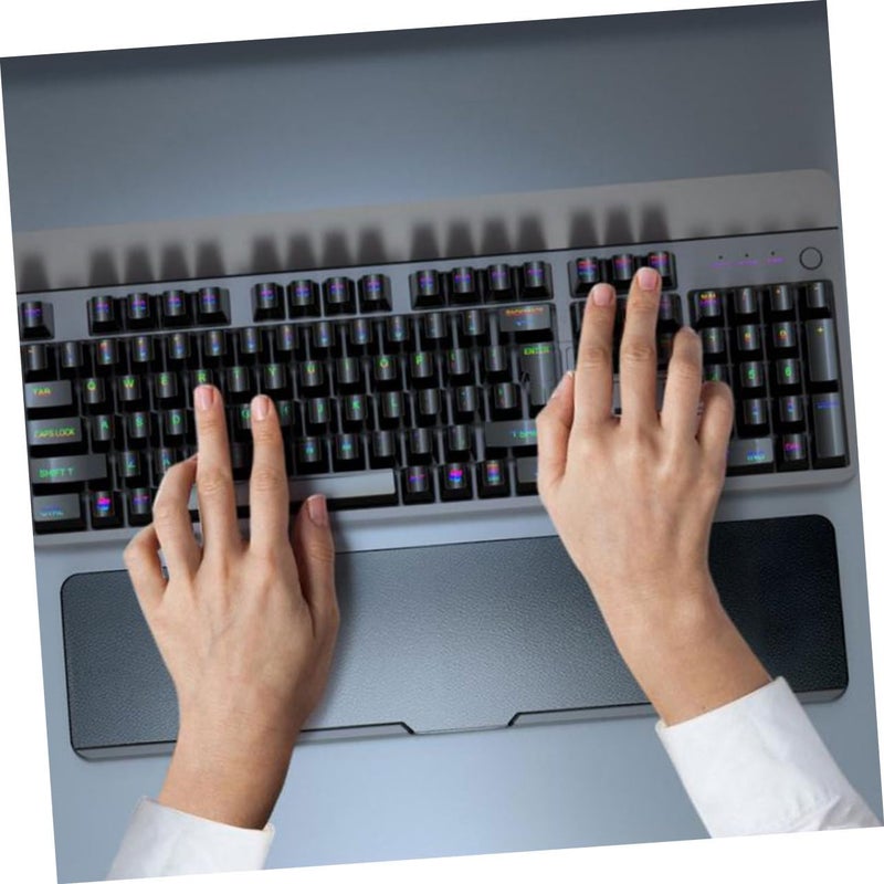 Ergonomic Wrist Support Pad with Storage Box Keyboard Wrist Rest for Comfortable Typing Nonslip Base Space Saving Design for Home Office Use - Image 4