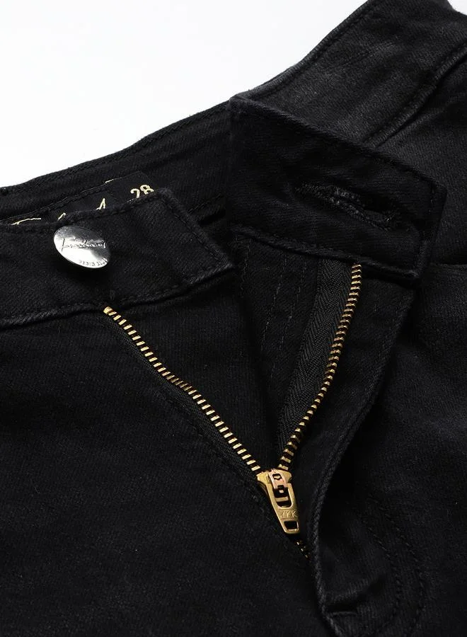 Freehand Black Freehand Women Straight Fit Low Faded Jeans for Women | Best Price UAE