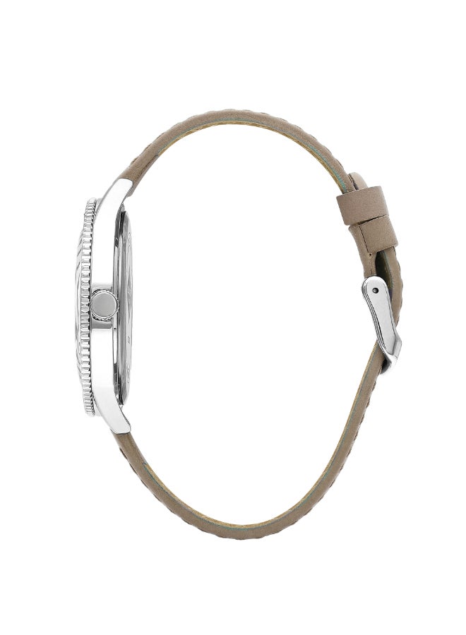 لي كوبر ساعة يد جلدية رجالية بعقارب . -  مم - Image 2