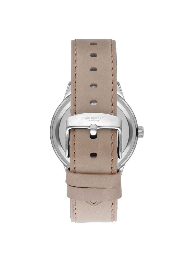 لي كوبر ساعة يد جلدية رجالية بعقارب . -  مم - Image 3