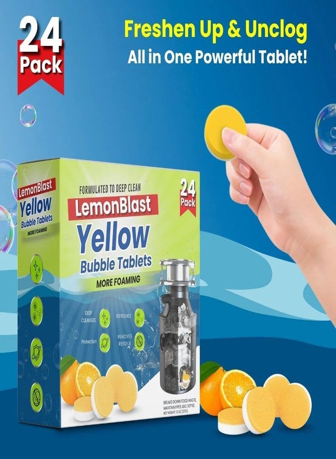 LemonBlast Foaming Sink Cleaner Tablets | Multi-Purpose Drain & Pipe Cleaning Formula | Helps Reduce Build-Up & Freshen Drains | 24 Count (1) - Image 2