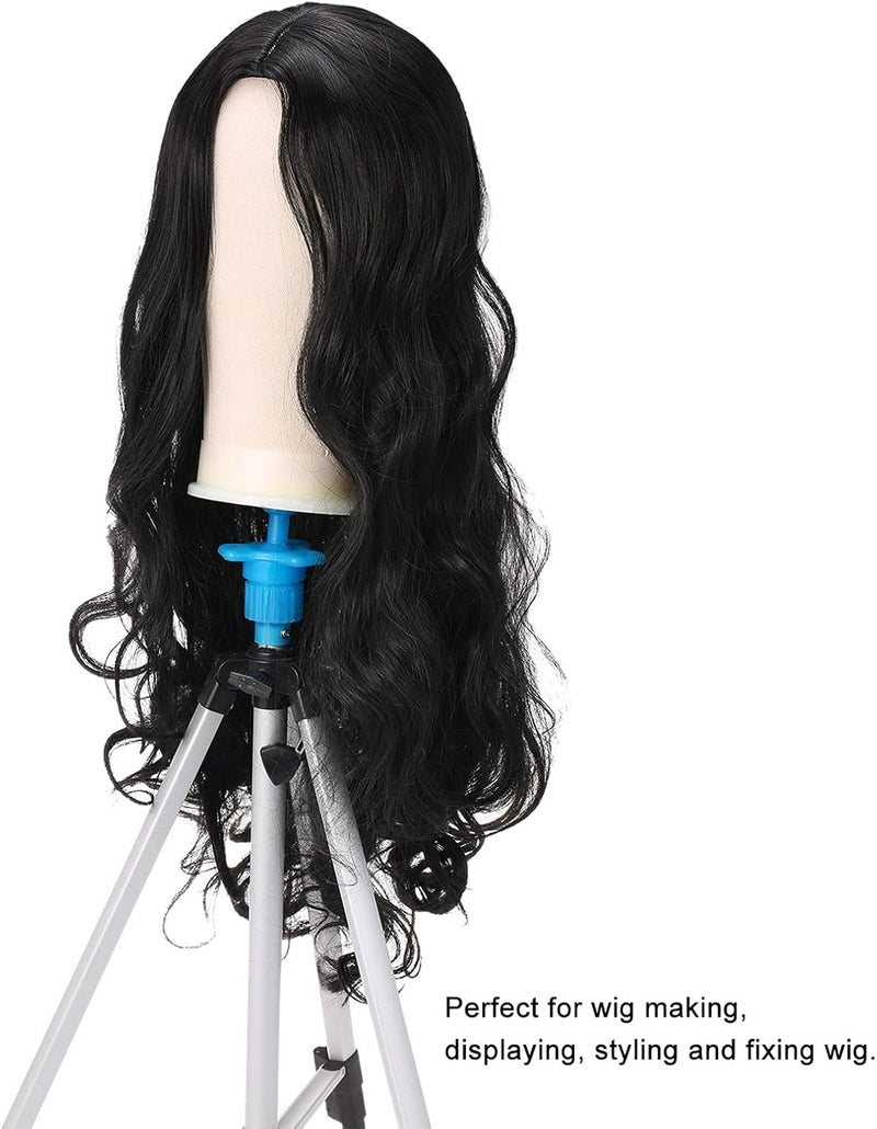 OUNA رأس كتلة قماشية، رأس عارضة أزياء، عرض شعر مستعار، رأس تصفيف، رأس عارضة قماشية - Image 5
