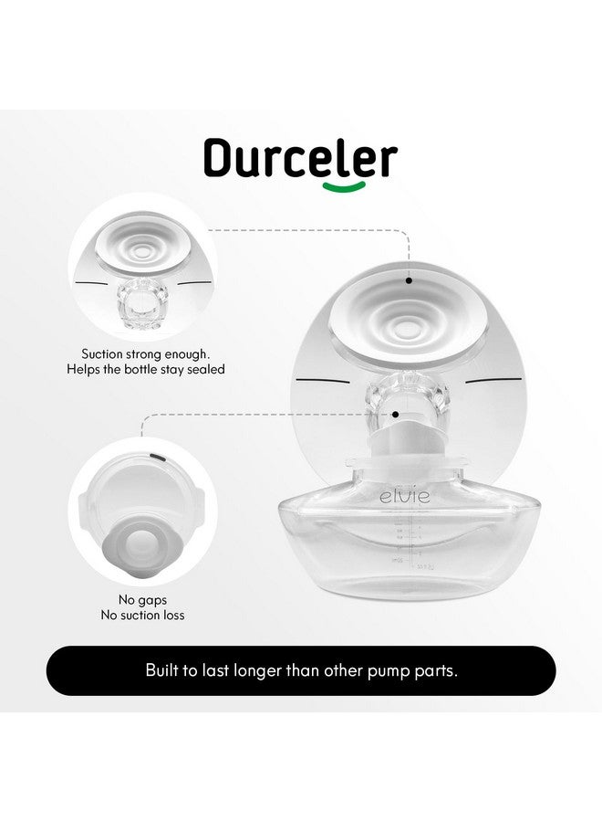 Durceler Ent 8 Duckbill Valves/Duck Bill Valve & 4 Silicone Membrane/Diaphragm Compatible With Elvie Wearable Breast Pump, Accessories Made By Durceler, Not Original Elvie Pump Parts, Total 12Pcs - Image 2