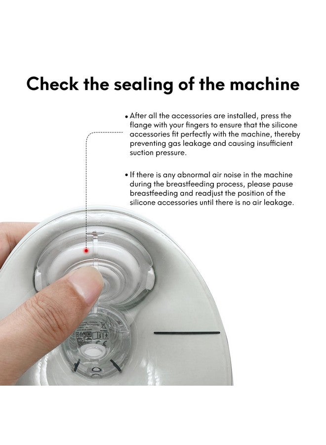 Durceler Ent 8 Duckbill Valves/Duck Bill Valve & 4 Silicone Membrane/Diaphragm Compatible With Elvie Wearable Breast Pump, Accessories Made By Durceler, Not Original Elvie Pump Parts, Total 12Pcs - Image 5