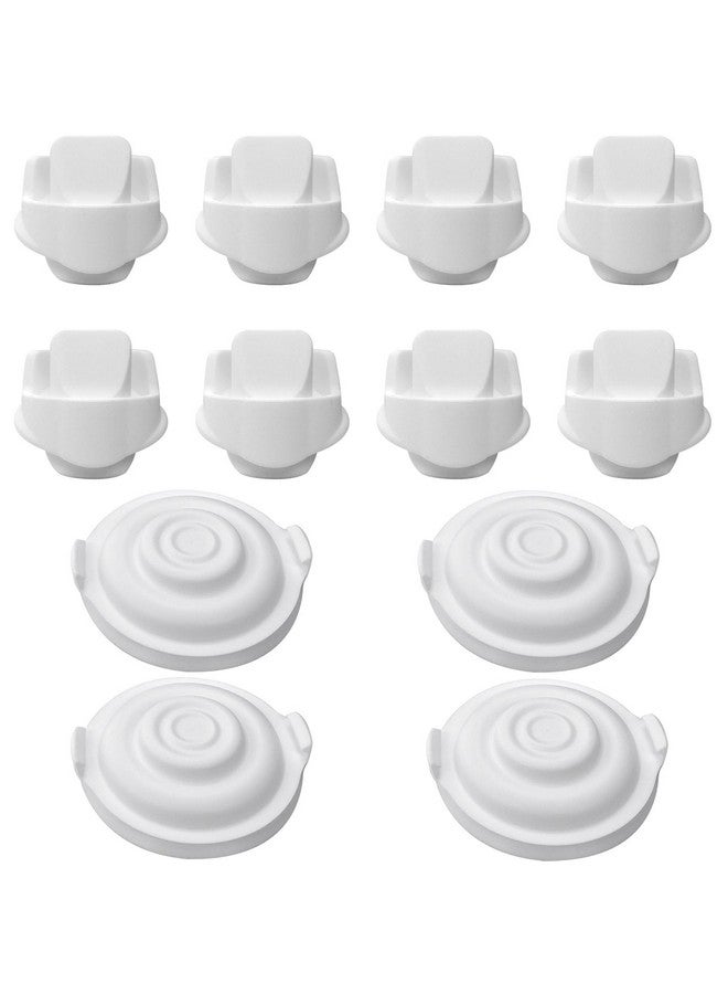 Durceler Ent 8 Duckbill Valves/Duck Bill Valve & 4 Silicone Membrane/Diaphragm Compatible With Elvie Wearable Breast Pump, Accessories Made By Durceler, Not Original Elvie Pump Parts, Total 12Pcs - Image 1