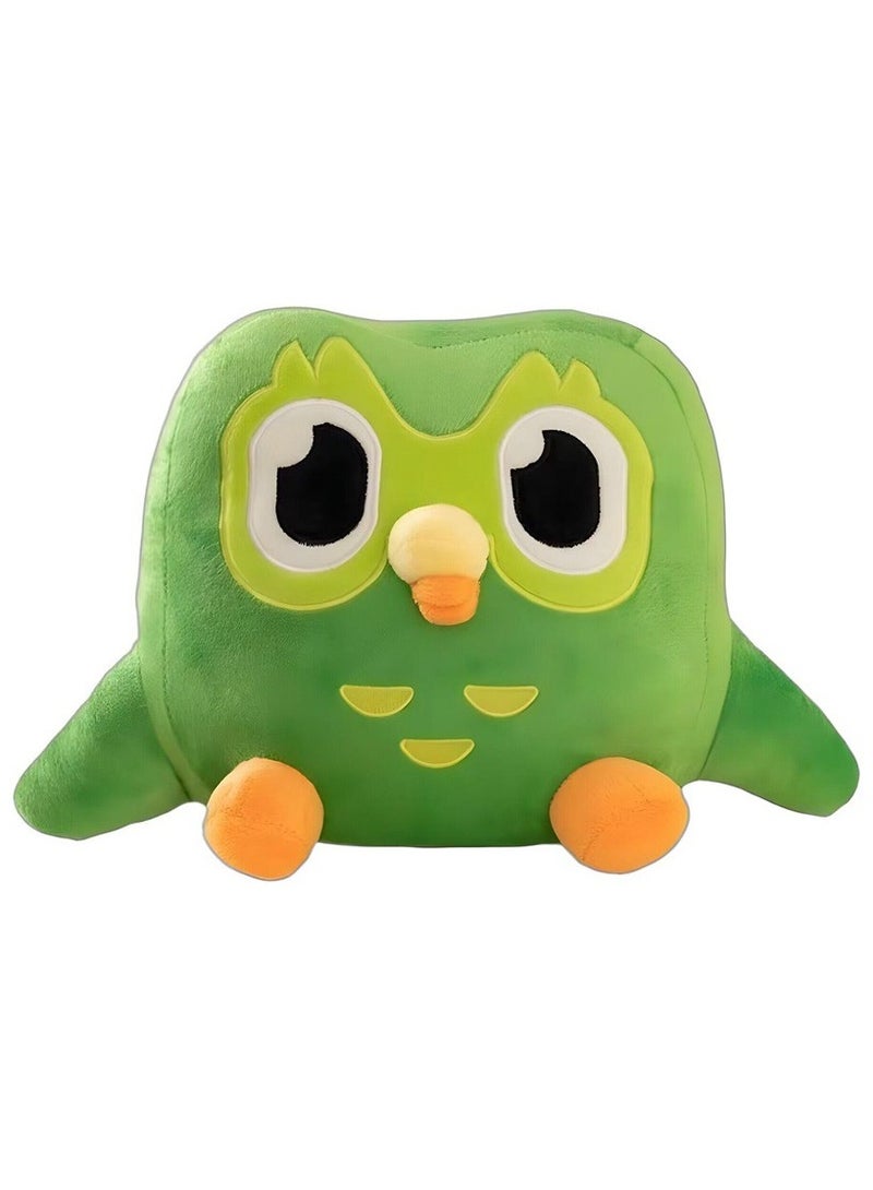 general Duolingo Owl Plush Doll - 27cm Soft Stuffed Duo Toy Iconic Green Owl Mascot Collectible for Language Learners & Fans - Image 3