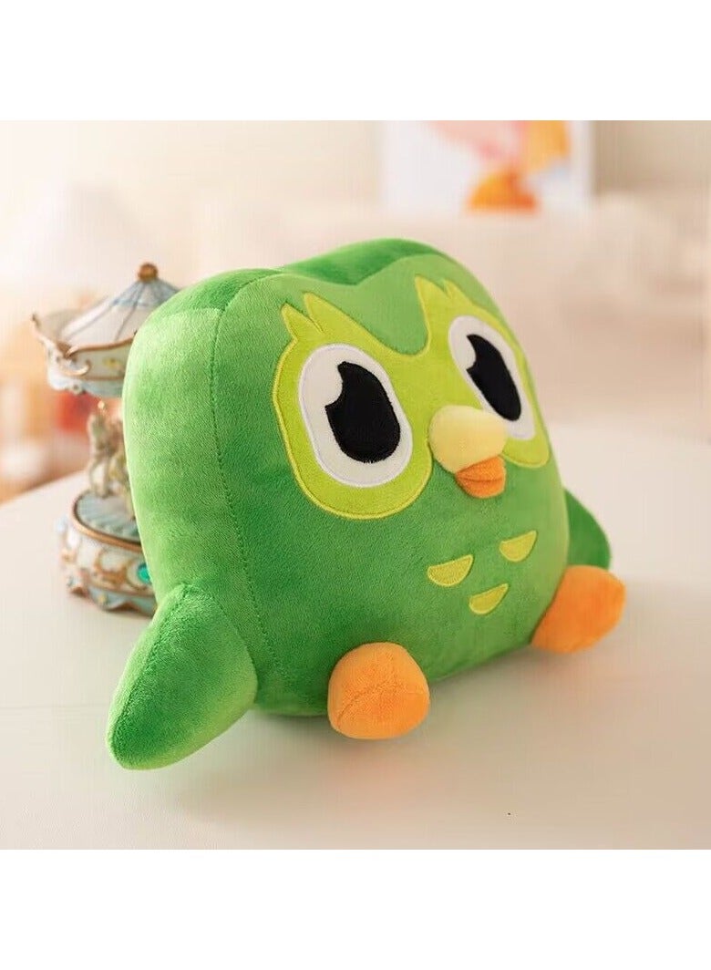 general Duolingo Owl Plush Doll - 27cm Soft Stuffed Duo Toy Iconic Green Owl Mascot Collectible for Language Learners & Fans - Image 2
