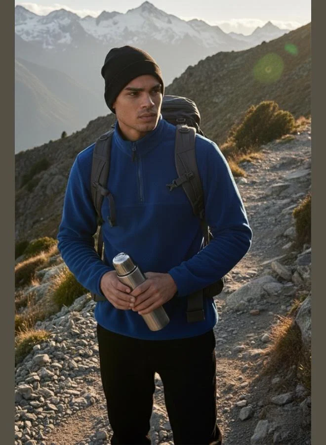 Buratti Buratti Regular Fit Anti-Pilling Non-Pilling Standing Collar Thick Winter Raised Polar Fleece Men's POLAR 5896700