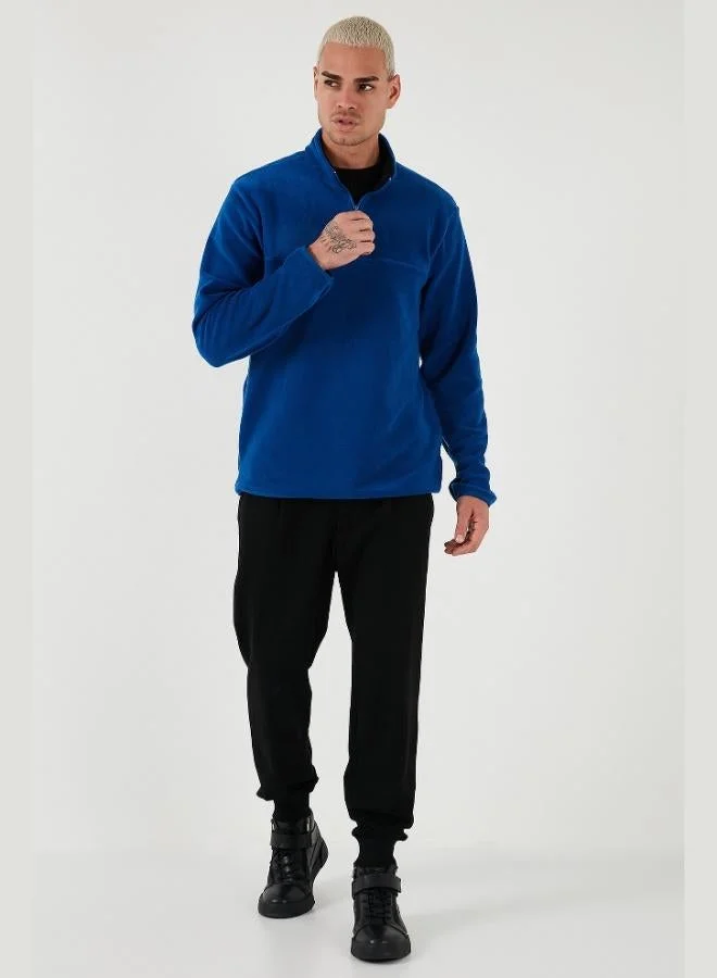 Buratti  Buratti Regular Fit Anti-Pilling Non-Pilling Standing Collar Thick Winter Raised Polar Fleece Men's POLAR 5896700 for Men | Best Price UAE