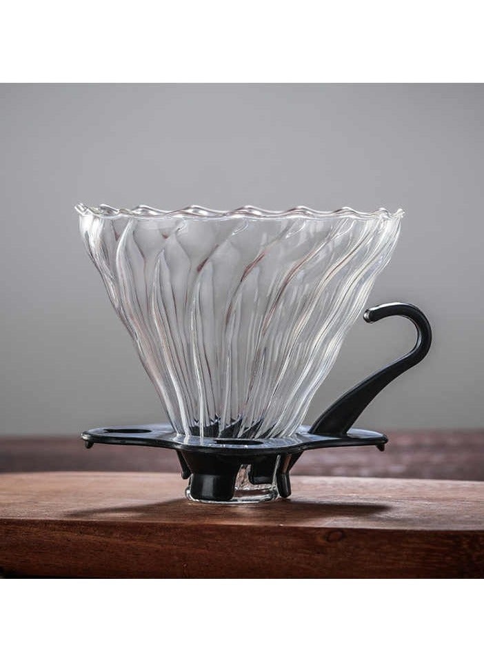 OMRAN CART V60 Dripper Glass Material Size 2-4 Cups Fits with Most Server Pots Ideal for V60 Pour Over and Drip Coffee Makers - Image 5