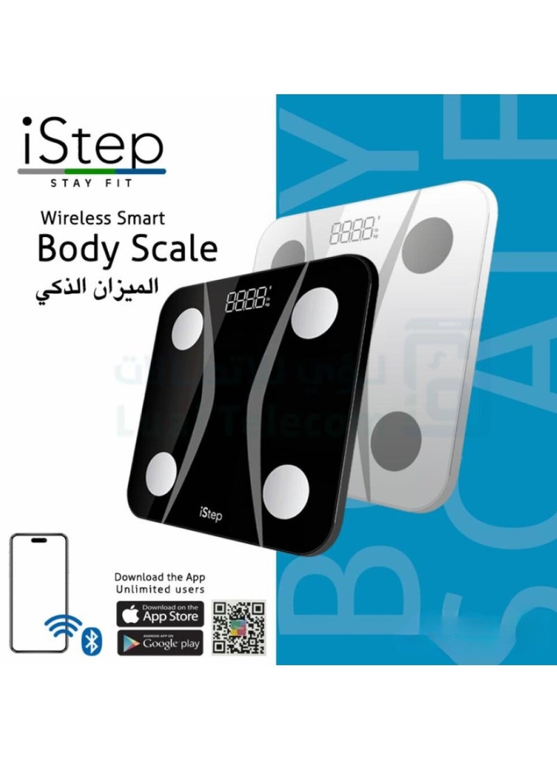 اي ستيب ميزان iStep الذكي CF516 باللون الأسود - جهاز قياس مكونات الجسم مع بلوتوث ودقة عالية - Image 2