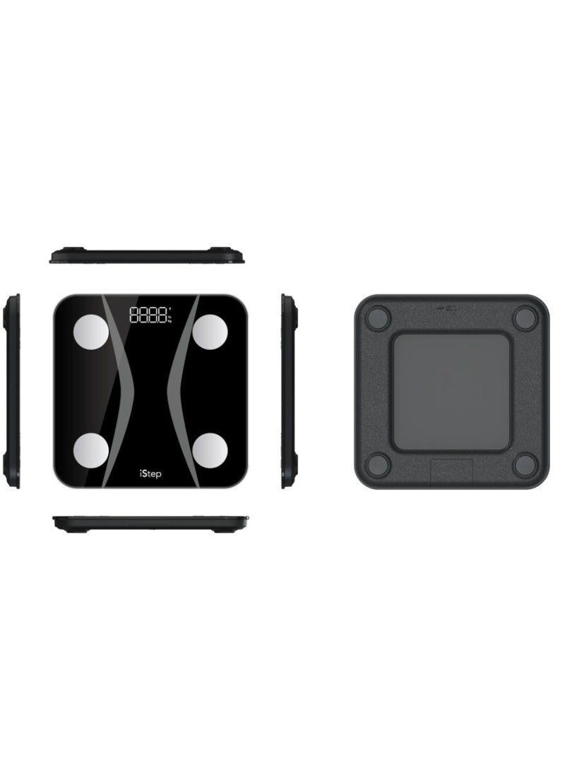 اي ستيب ميزان iStep الذكي CF516 باللون الأسود - جهاز قياس مكونات الجسم مع بلوتوث ودقة عالية - Image 3