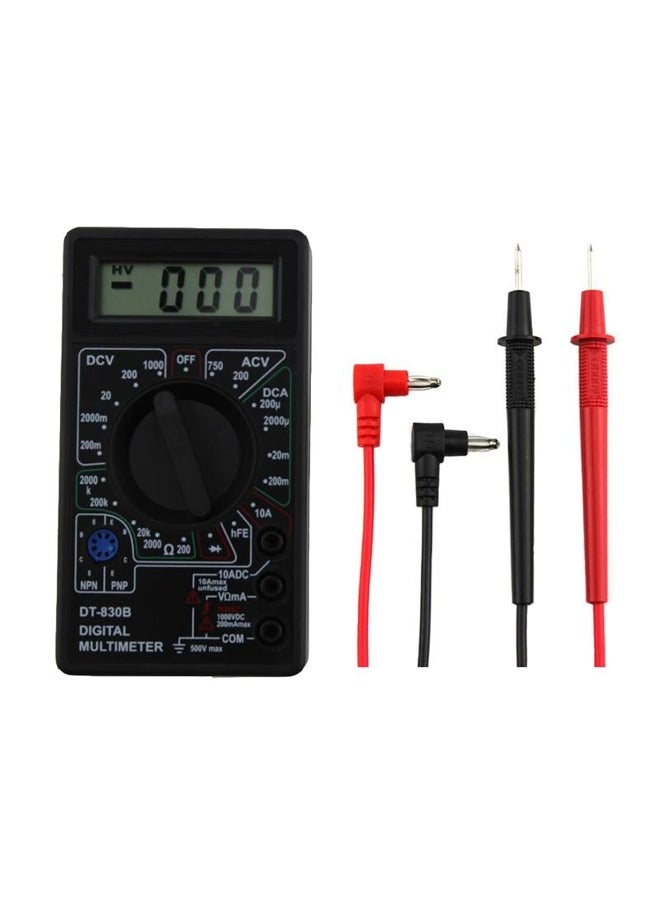 1Pc Universal Handheld Lcd Digital Multimeter Voltmeter Ammeter Tester with Buzzer Ohm Voltage Ampere Meter + Test Probe LCD 