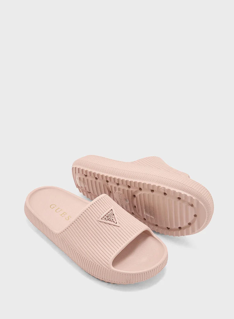 GUESS Molded Single Strap Slides