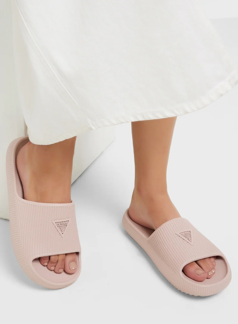 GUESS Molded Single Strap Slides