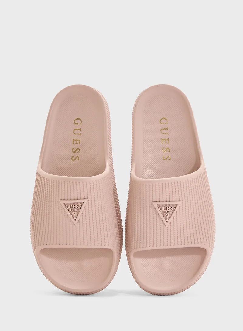 GUESS Molded Single Strap Slides