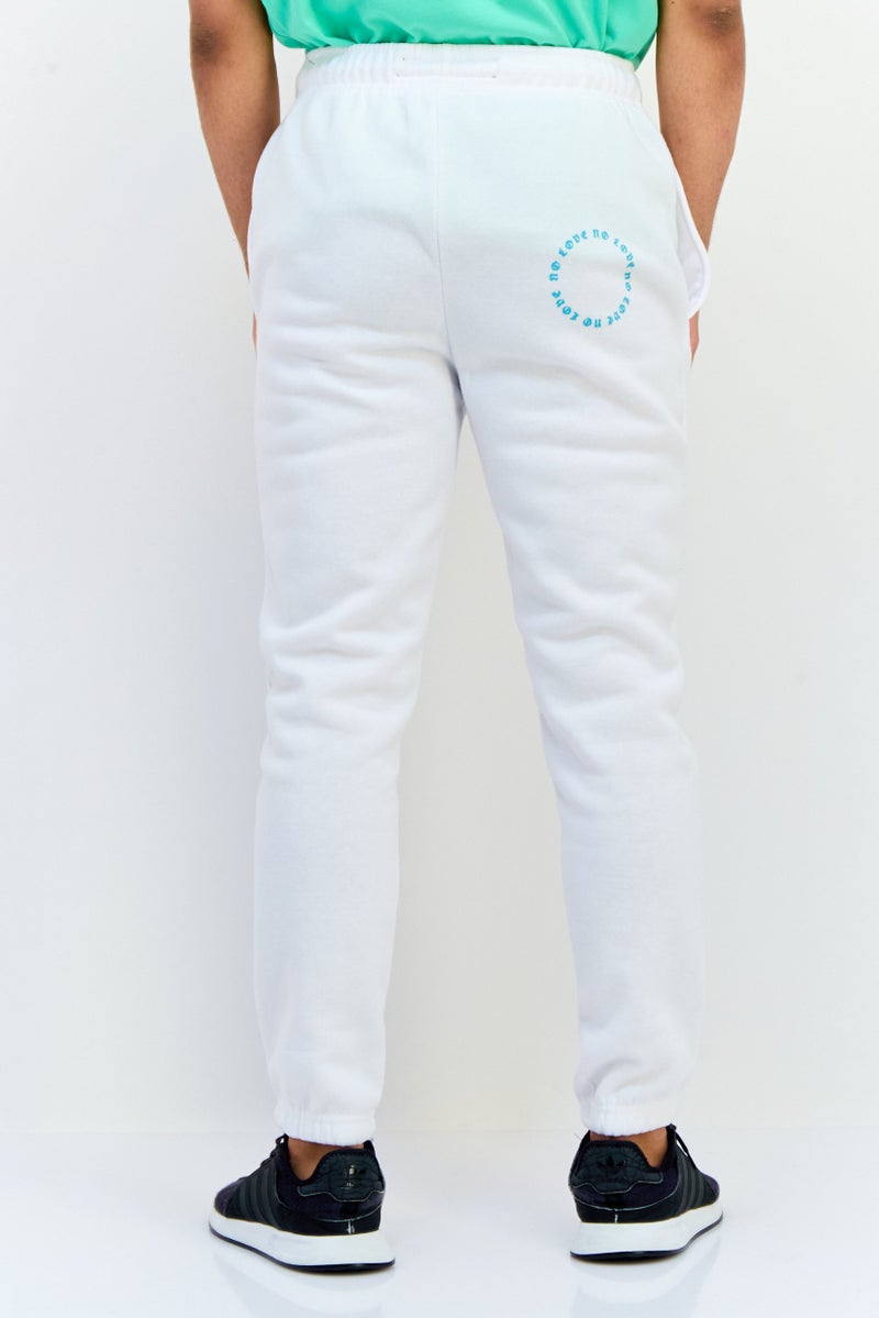 Originals by Brooklyn Cloth Men Regular Fit Graphic Print Jogger Pants, White  - Image 2