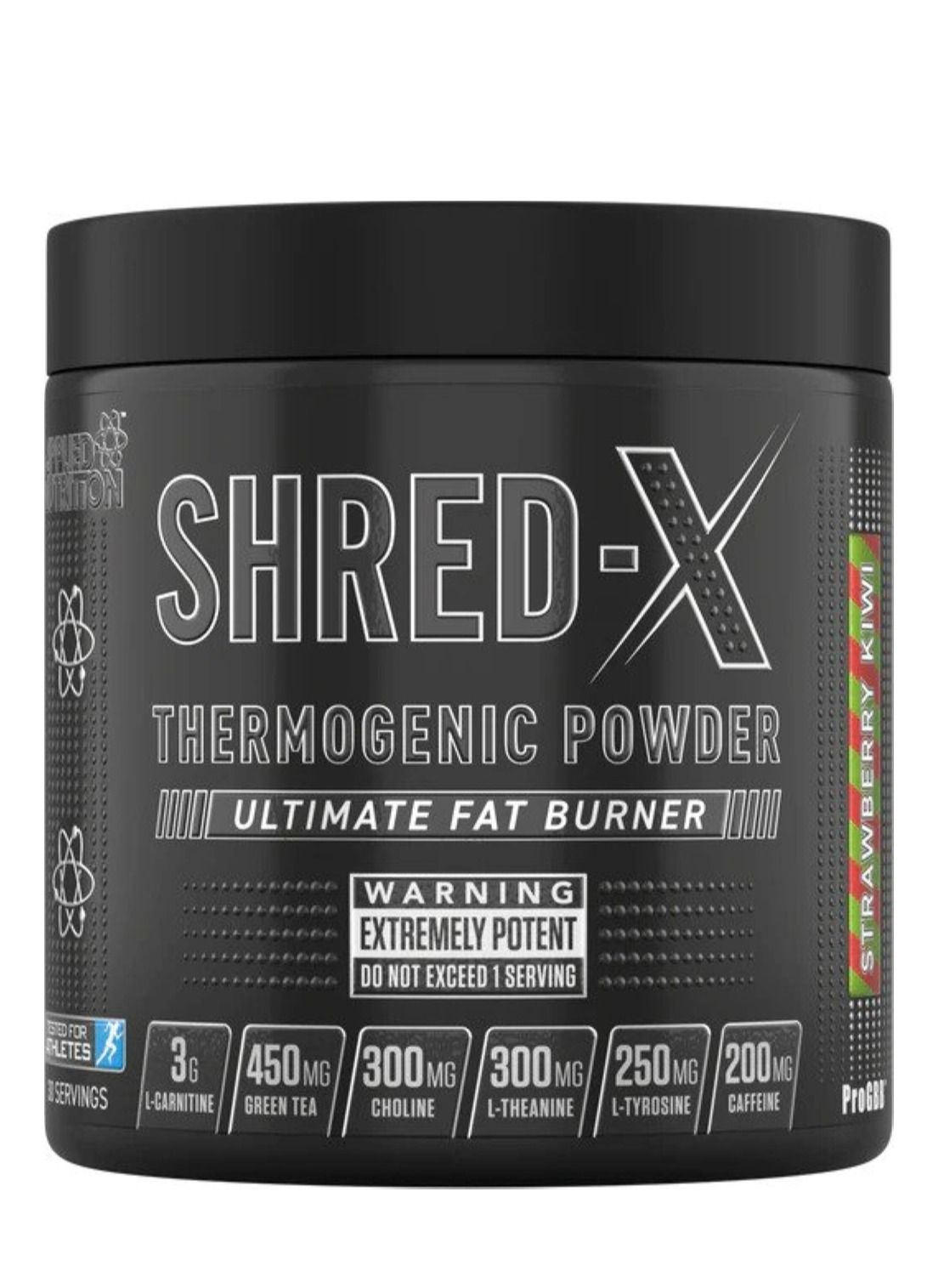 Shred-X Thermogenic Powder 30 Servings Strawberry Kiwi 