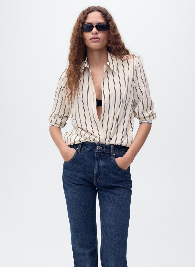 MANGO Fluid long-sleeved blouse - Image 1