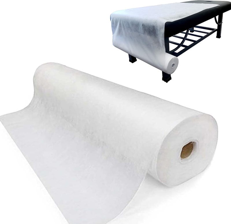 XXYXXY XXYXXY 50 pcs / 1 Roll Disposable Sheet Cushion Towel Massage Bed Sheet for Home or Salon/SPA Bed (White) 