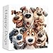 PICKFORU Funny Dog Jigsaw Puzzles 1000 Pieces Cute Puppy Puzzles for Adults Difficult Art Smile Animal Theme Puzzle - Image 4