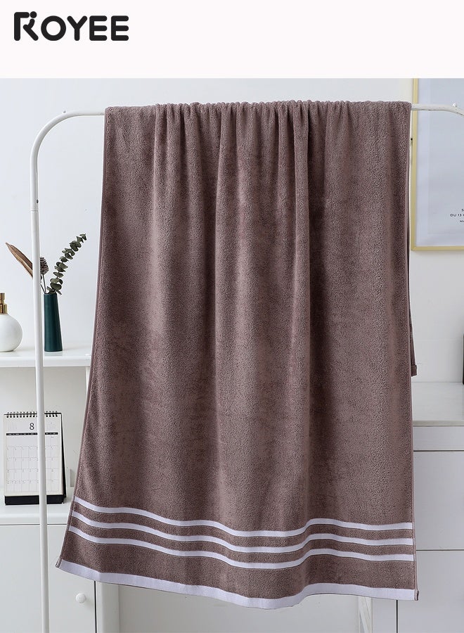 Royee 3-Pack Soft Bath Towel, Pure Cotton 560g Large Men's and Women's Bath or Beach Towel, 90 * 170CM ，3-color Set for Family - Image 3