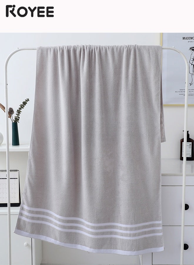 Royee 3-Pack Soft Bath Towel, Pure Cotton 560g Large Men's and Women's Bath or Beach Towel, 90 * 170CM ，3-color Set for Family - Image 4