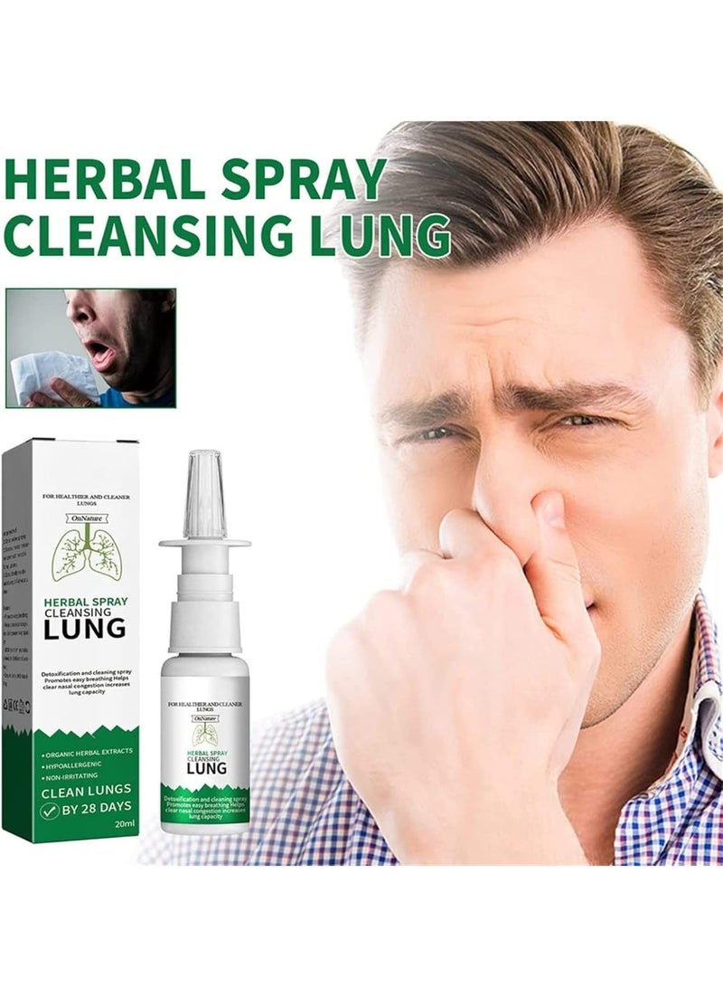 Lungcha A nasal spray for treating sinusitis, nasal congestion, and removing lung toxins and smoke. - Image 3