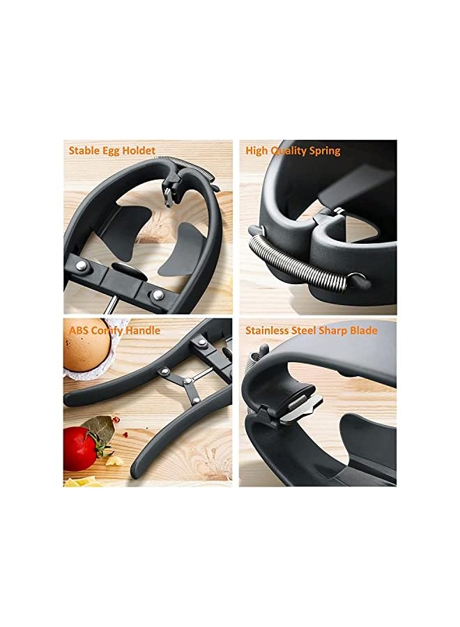 Orchid Egg Cracker Egg Separator Tool, Egg Opener with Egg Yolk White Separator Food Grade Eggshell Cutter Creative Kitchen Gadgets - Image 4