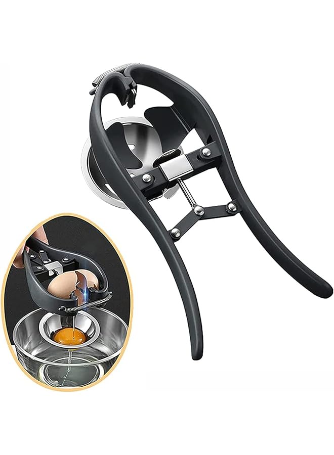 Orchid Egg Cracker Egg Separator Tool, Egg Opener with Egg Yolk White Separator Food Grade Eggshell Cutter Creative Kitchen Gadgets - Image 1