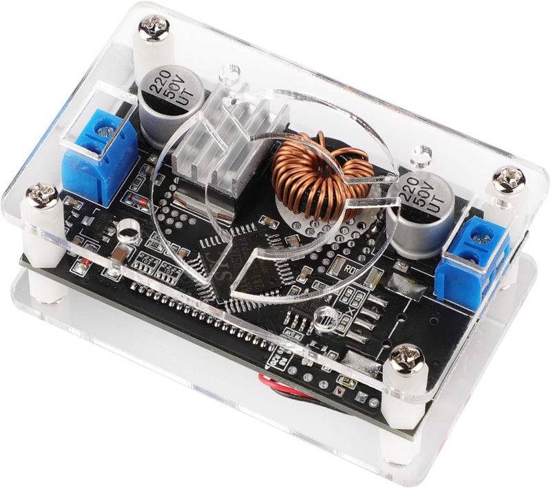 DROK Boost DC 6-30V to DC 7-32V 12V 24V 5A Adjustable Voltage Regulator with LCD and Guards - Image 4