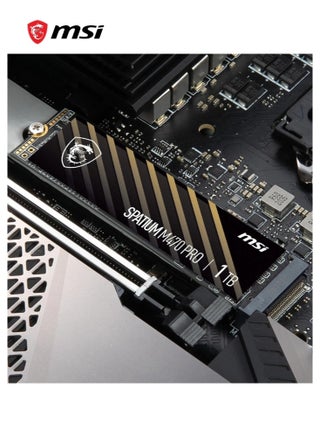 SPATIUM M470 PRO PCIe 4.0 NVMe M.2 1TB SSD محمول, 1TB قرص صلب خارجي, سرعات تصل إلى 6000MB/s, USB-C, تخزين موثوق للألعاب, الطلاب, المحترفين, أسود - view 5