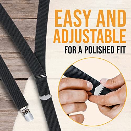 HOLD'EM Hold’Em Elastic Shirt Stays for Men, Shirt Stay for a Polished Look, Adjustable Shirt Stays, Durable Shirt Tucker for Men, Suit Accessories Must Have, Available in 3 Styles, Black - Image 4