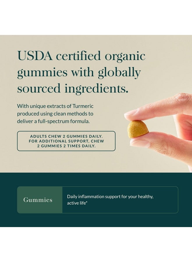 Gaia Herbs Gaia Herbs Turmeric Supreme Adult Daily Gummies-Daily Swelling Support for Healthy, Active Life-USDA Certified Organic Blend of Turmeric and Supportive Herbs-40 Gummies(20-Day Supply)  - Image 4