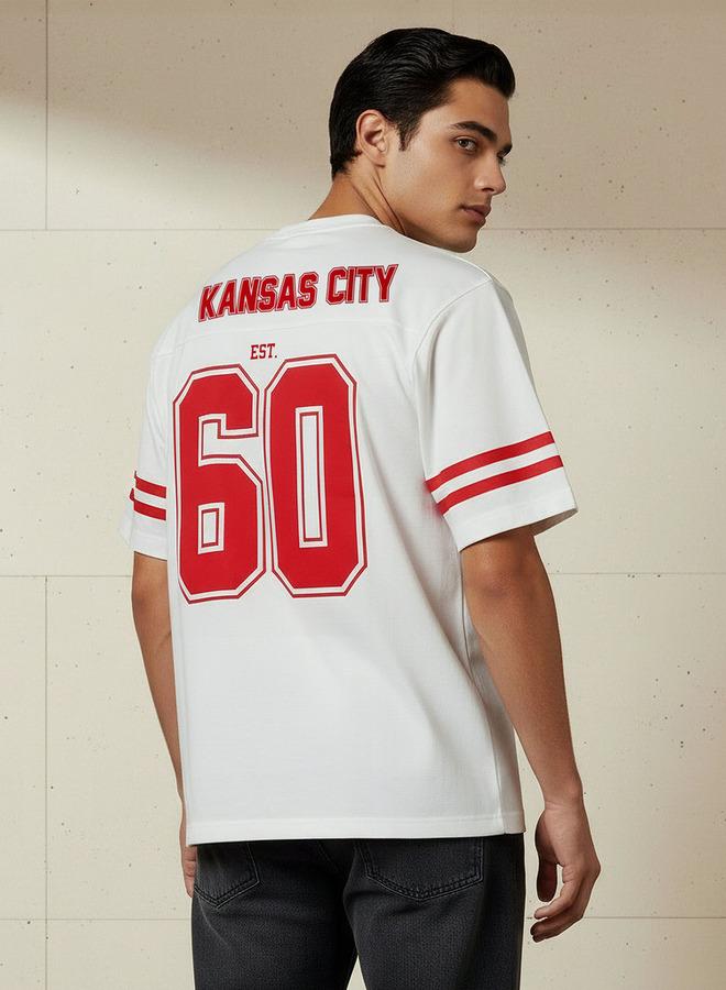 SP Characters Men Regular Fit Crew Neck Short Sleeve Kansas City Chiefs Print T-shirt - Image 3