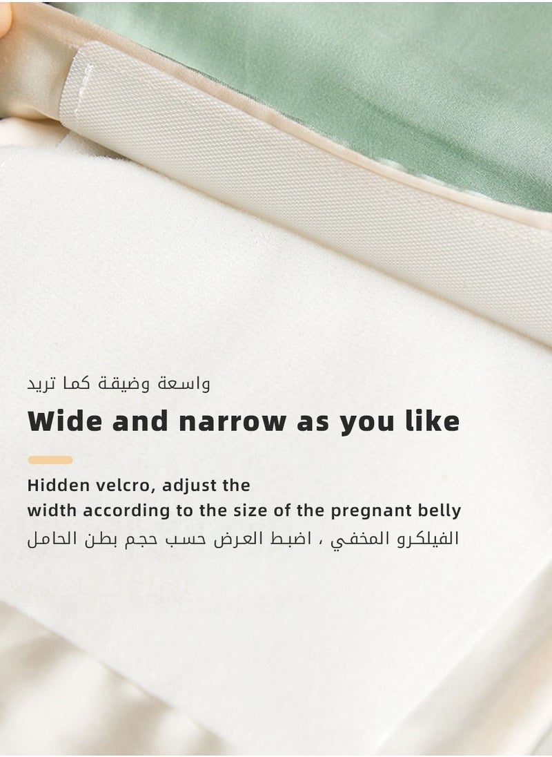 Bybeo - Pregnancy Pillows for Sleeping, Maternity Women U Shaped Full Body Pillow with Detachable and Adjustable Cover, Back Support,Made of 60s Lycra silk & Lycra Fiber - Image 1