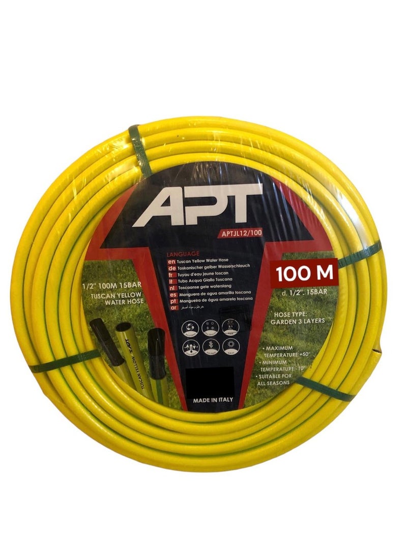 Apt Water Hose 100 Meters 1/2 Inch 3 Layers Model JL12/100 - Image 1