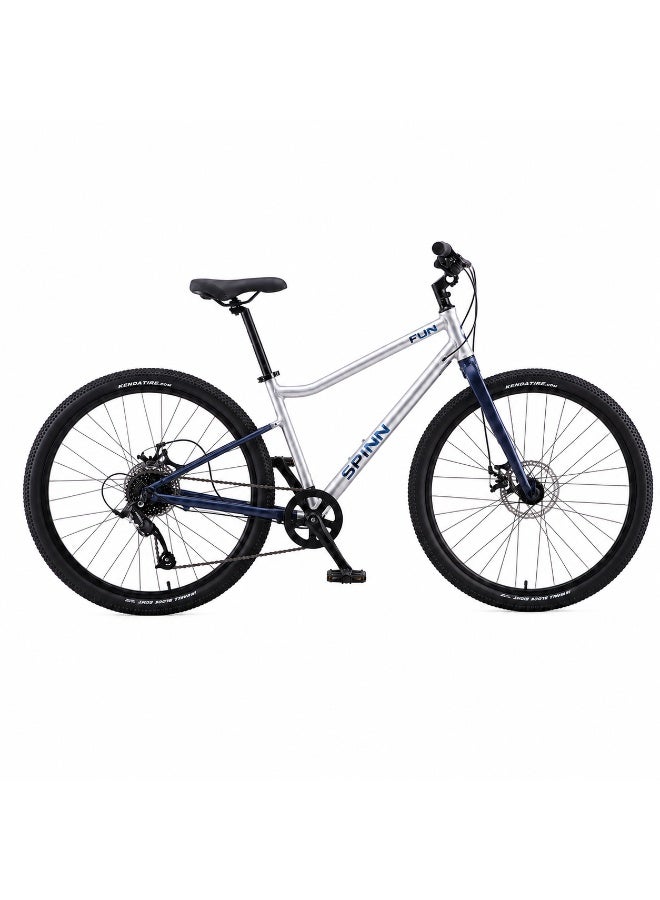SPINN Fun 8D 24-Inch  Kids & Teens | 24-Inch Wheel Size | Adjustable Seat | 8-Speed Disc Brake | Storm Blue - Image 1