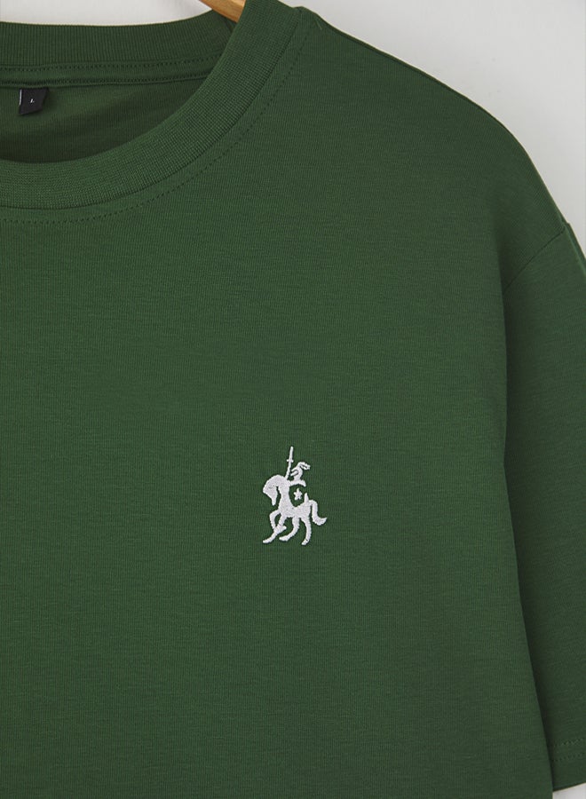 trendyol Men's Green T-shirt - Image 3