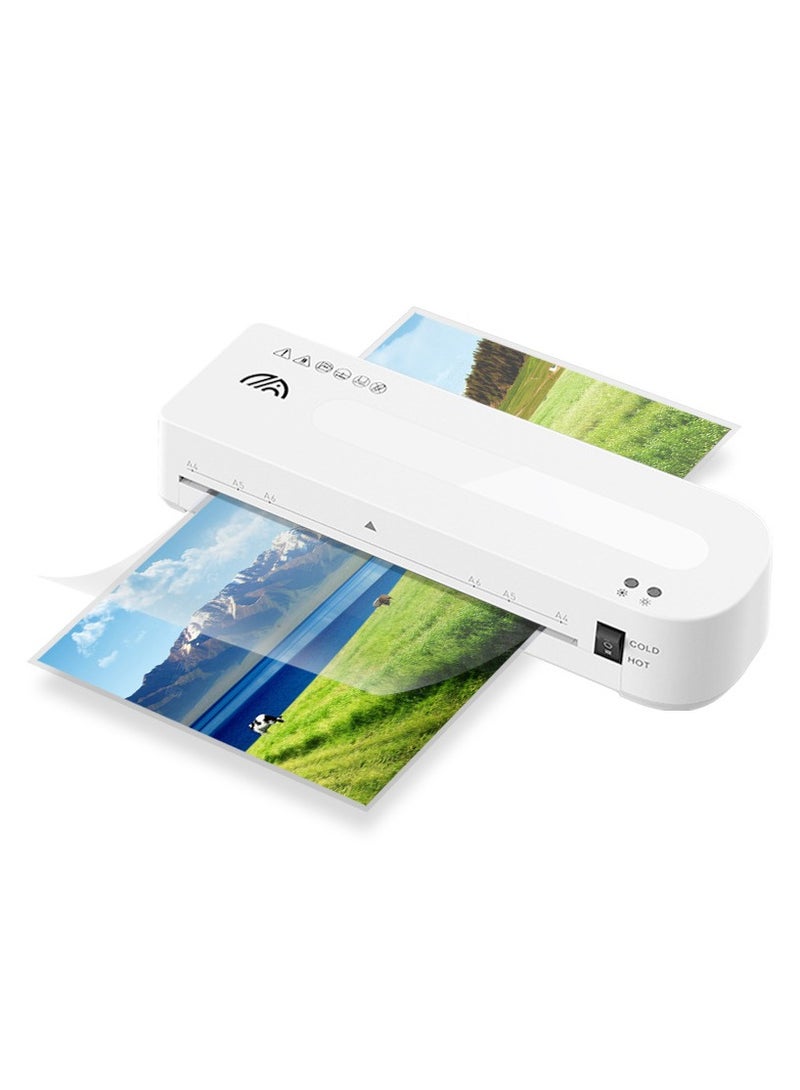 Generic Laminator Machine for A4/A5/A6, for Home Office School Use 9 inch Max Width Quick Warm-Up Paper Trimmer Corner Rounder Hole Puncher 15 Laminating Pouches  - Image 5