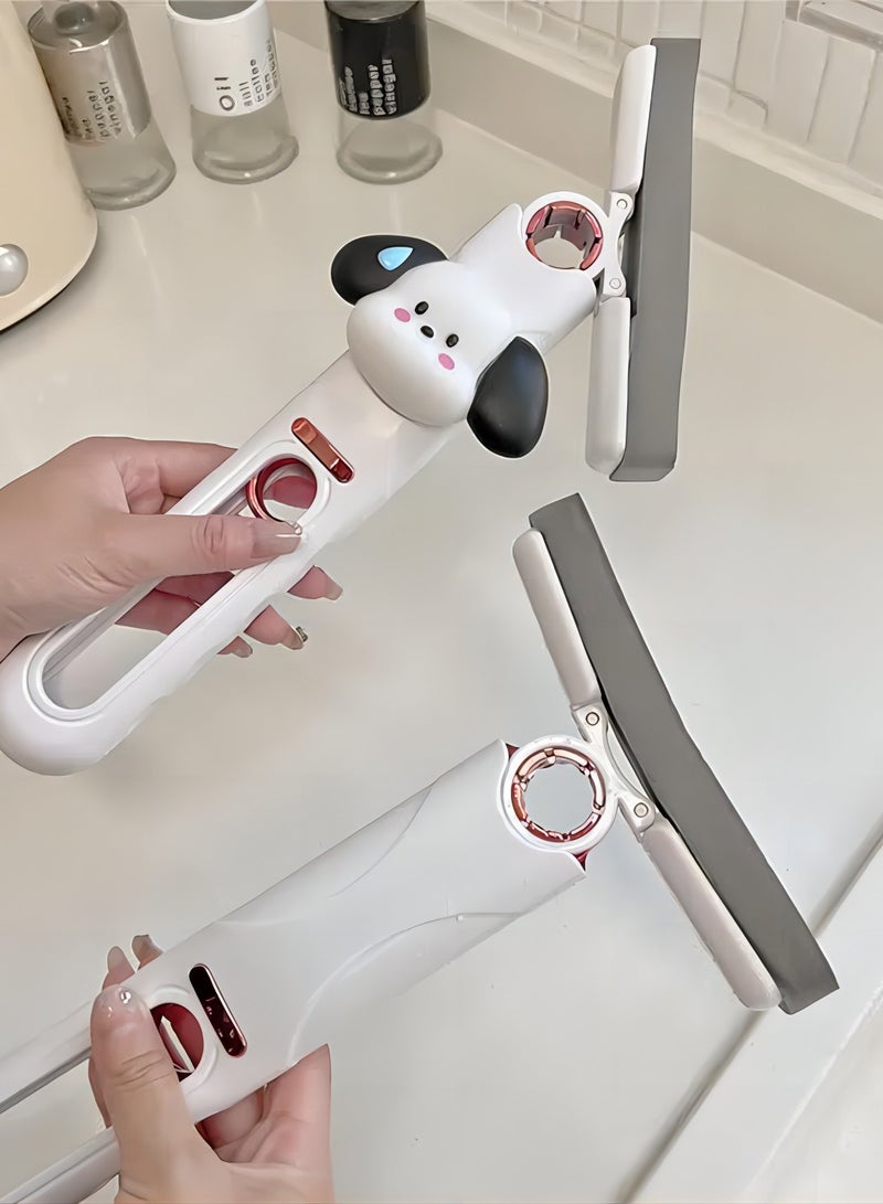 ممسحة صغيرة محمولة ذاتية الضغط، مناسبة للحمام والمطابخ وأدوات المائدة وسطح المكتب والزجاج والسيراميك - Image 5