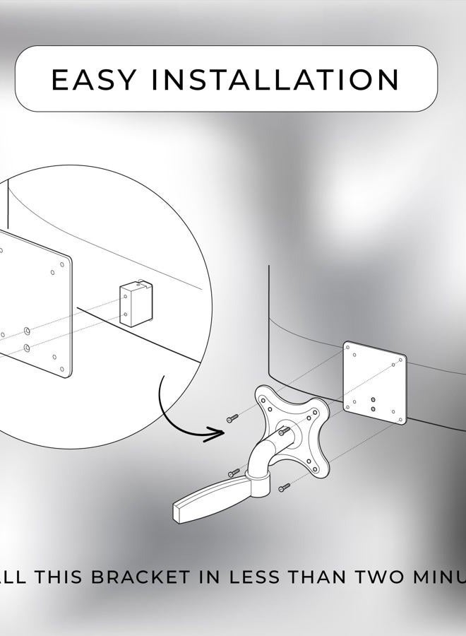 HumanCentric VESA Mount Adapter Compatible with HP M Series Monitors M22f M24f M24fd M24fw M24fwa M27f M27fd M27fq M27fw M27fwa and M32f, VESA Adapter Bracket Mounts Monitor to Stand, Arm, Desk Mount - Image 4