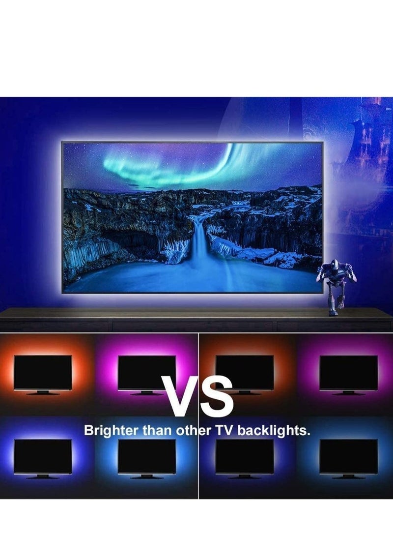 LED Light Strip 2M USB RGB Waterproof Decoration Lighting with Remote Control for Bedroom Kitchen Hotel Home TV Back (Color Changing) - Image 3