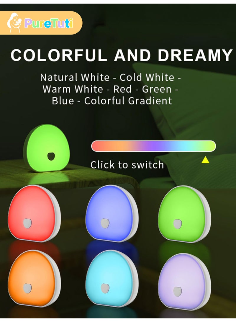 PureTuti Night Lights with White Noise, Soothing Sounds, LED Touch Control Lamp for Breastfeeding, Portable Night Light, Memory Timer, Sleeping Baby Adults Kids(WhitePro) - Image 5