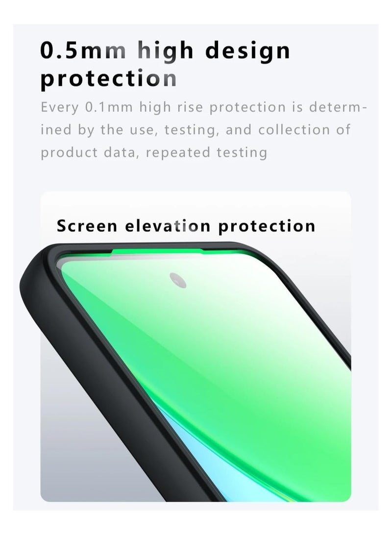 عام غطاء متوافق مع غطاء VIVO Y39 5G متوافق مع غطاء VIVO Y39 5G، إطار سيليكون مرن فائق النحافة وخفيف الوزن للغاية + غطاء سفلي من الأكريليك الشفاف - Image 3