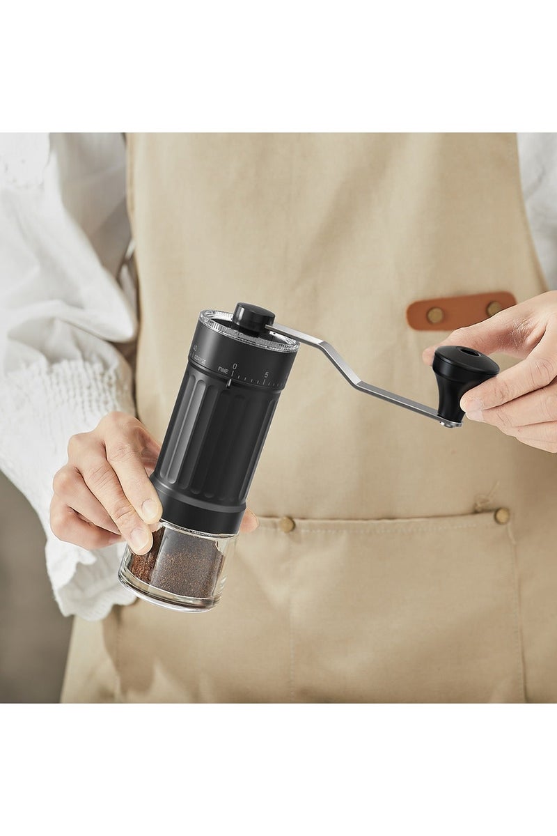 طاحونة البن اليدوية، طاحونة البن السيراميك قابلة للضبط للطحن الدقيق/الخشن، طاحونة التوابل المحمولة مع فرشاة تنظيف للمنزل، السفر، التخييم - Image 4