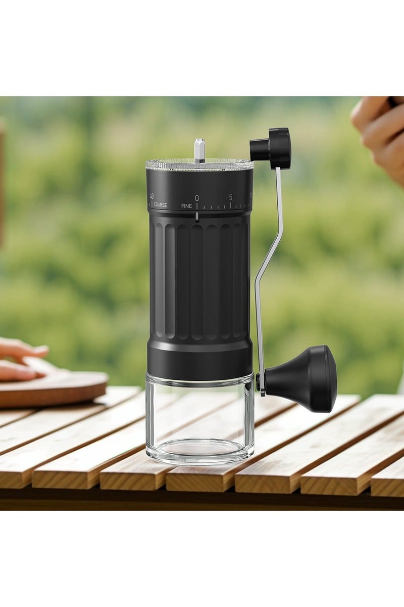 طاحونة البن اليدوية، طاحونة البن السيراميك قابلة للضبط للطحن الدقيق/الخشن، طاحونة التوابل المحمولة مع فرشاة تنظيف للمنزل، السفر، التخييم - Image 5